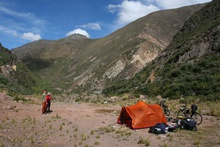 Our first Camping Place in Peru