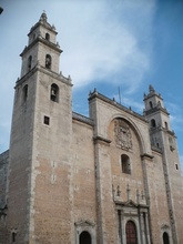 The cathedral in Merida