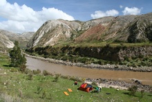 Camping Place by Mantaro River