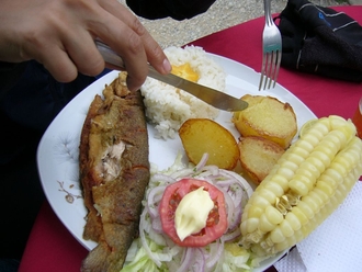 Trucha frita