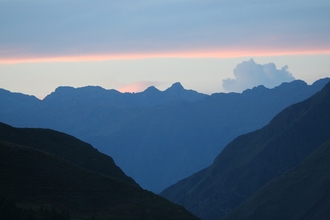 Sunset before Andahuaylas