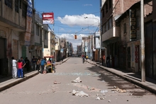 Mess on the Road in Juliaca