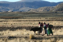 People around Lago Titicaca