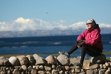 Dasa at Lago Titicaca
