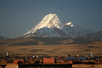Mt. Huayna Potosi from El Alto