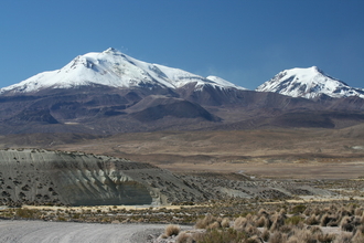 Volcanoes in National Park Lauca