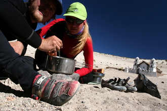 Cooking in Challacollo