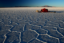 Camping Place on Salar de Uyuni