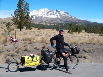 Kybi and Iztaccihuatl in the backround