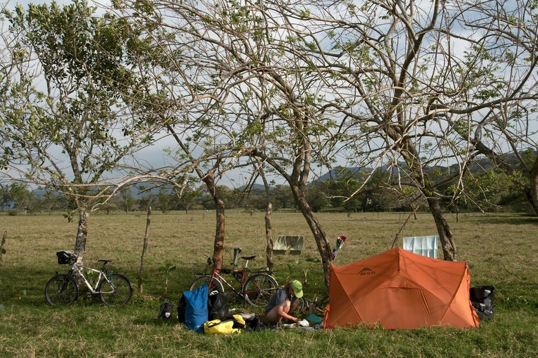 Our camp spot by lake Catemaco