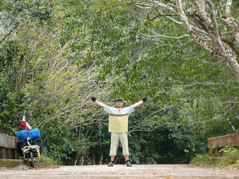 Kybi in the rainforest by Catemaco