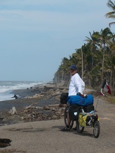 Damaged coastal road - Mexican Bay - Sánchez Magallanes