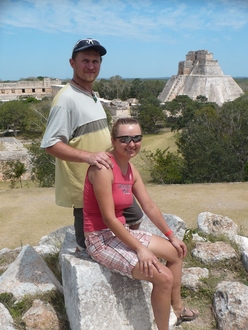 Dasa and Kybi at Uxmal