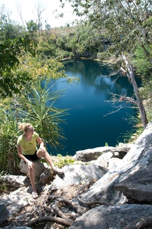 Dasa at Cenote Sabak-Ha