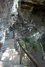stairs down to Cenote Xtojil