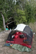 camping spot by Cenote Azul