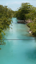 small river close to Laguna Milagros