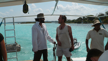 Kybi talking to our captain