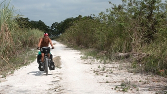 cycling in the sugar can field