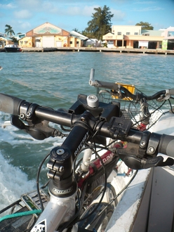 our bikes on water taxi