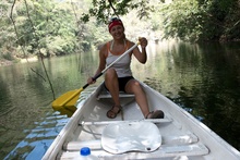 kayaking on Macal River