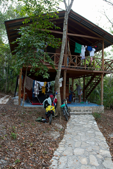 House of the Janecek family in El Remate
