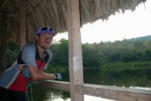 Kybi at our camping place at Dos Lagunas