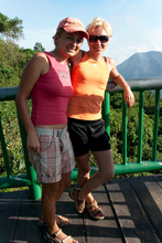 Dasa and Marta on Cerro Verde, Salvador