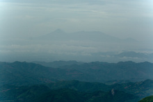 View to Volcan Izalco, Cerro Verde and Santa Ana, Salvador