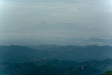View to Volcan Izalco, Cerro Verde and Santa Ana, Salvador