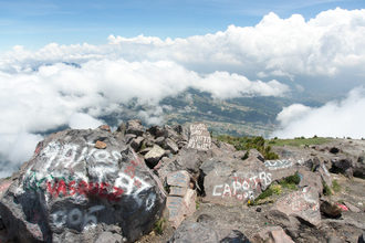 View from the Volcan Santa Maria 3774 masl