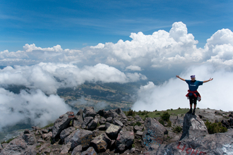 View from the Volcan Santa Maria 3774 masl