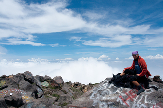 View from the Volcan Santa Maria 3774 masl
