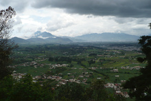 View from the Panamerican Highway, Volcan Santa Maria in the background