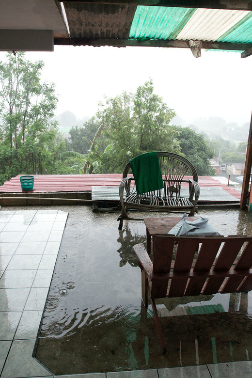 Our therasse during the Tropical storm Agatha