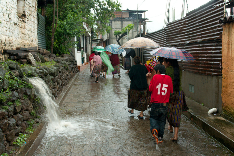 San Pedro la Laguna during the Tropical storm Agatha