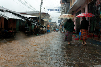 San Pedro la Laguna during the Tropical storm Agatha