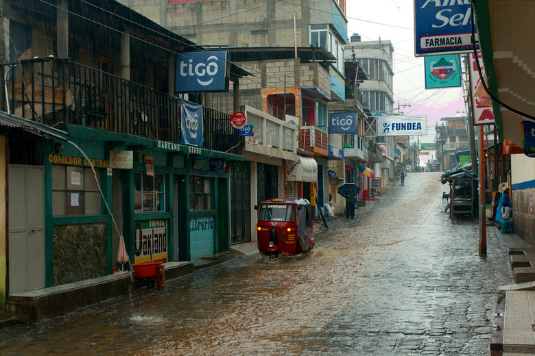 San Pedro la Laguna during the Tropical storm Agatha