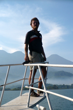 Kybi on the ferry