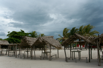 On the beach in Tornabe