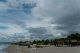On the beach in Tornabe