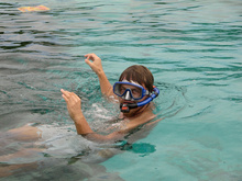 Kybi snorkeling