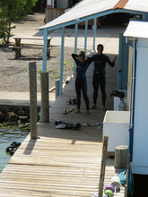 Starting diving course