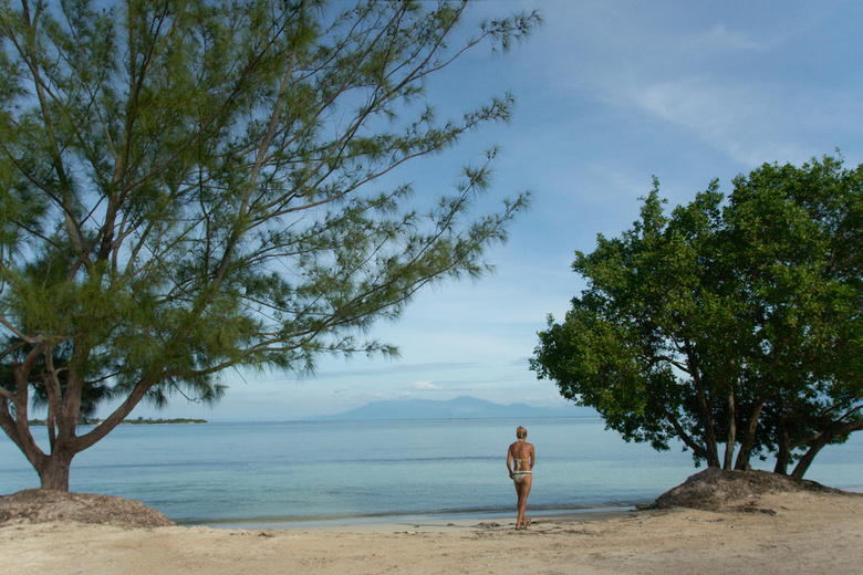 Dasa on the beach on Utila