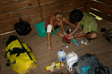 Preparing lunch