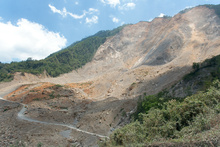 Hill collapse between San Cristobal Verapaz and Chixoy, Guatemala