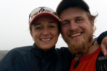 On the top of the inactive crater, Volcan Rincon de la Vieja, Costa Rica