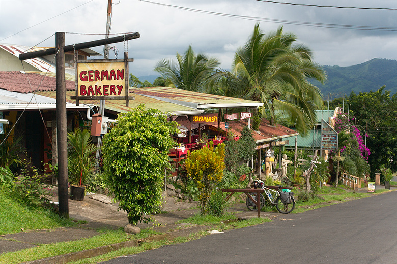 German bakery in Nuevo Arenal, Costa Rica