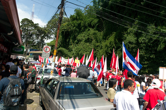 University student's demonstrationg, San Jose,  Costa Rica