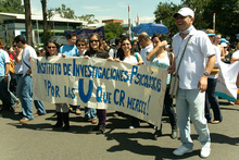 Demonstrating students in San Jose,  Costa Rica